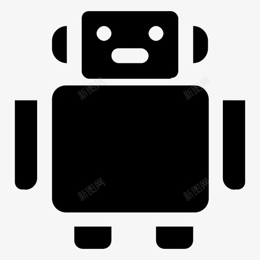 机器人安卓人工智能图标svg_新图网 https://ixintu.com 人工智能 人工智能和机器人学固体图标 仿人 仿生人 安卓 机器人