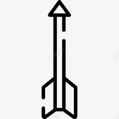 箭头中世纪20直纹图标图标