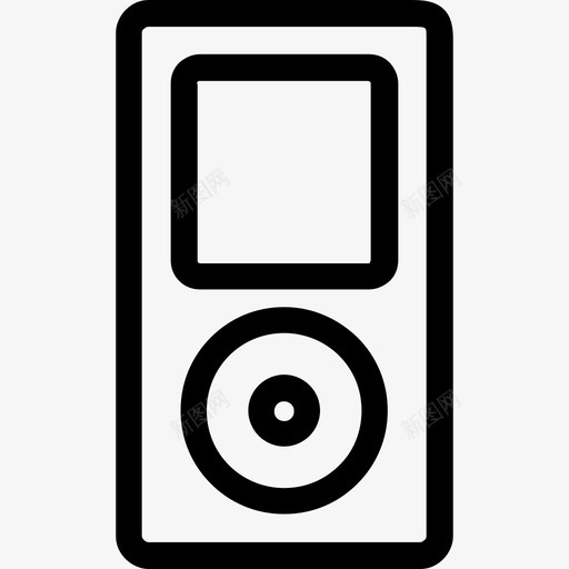 Ipod小工具线性图标svg_新图网 https://ixintu.com Ipod 小工具 线性