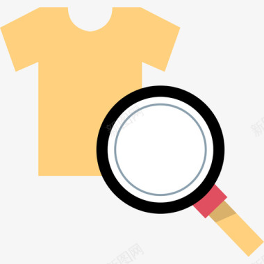 衬衫搜索引擎优化和营销7扁平图标图标