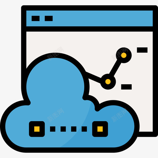 云计算商业158线性颜色图标svg_新图网 https://ixintu.com 云计算 商业158 线性颜色