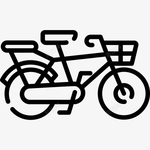 自行车夏季13直线型图标svg_新图网 https://ixintu.com 夏季13 直线型 自行车
