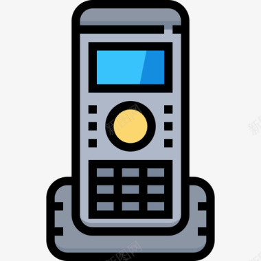 电话技术设备线颜色图标图标