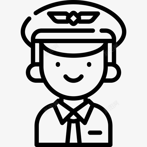 飞行员职业12直系图标svg_新图网 https://ixintu.com 直系 职业12 飞行员