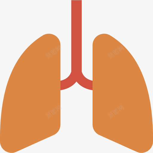 肺医疗保健2平坦图标svg_新图网 https://ixintu.com 医疗保健2 平坦 肺