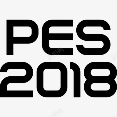 Pes视频游戏徽标6填充图标图标