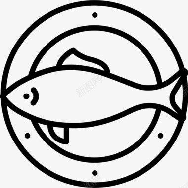 鱼烤肉18直系图标图标