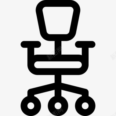 办公椅家用5直线型图标图标