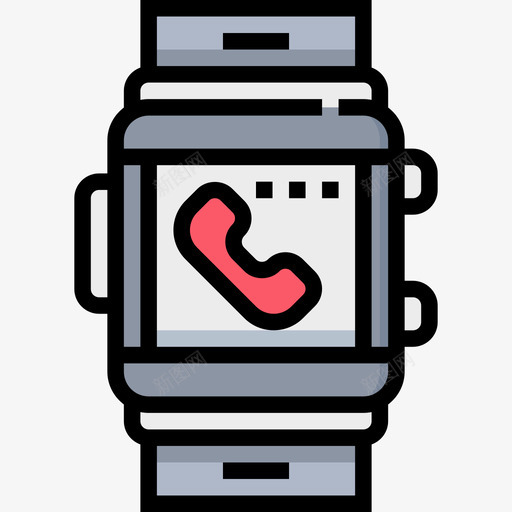 智能手表技术设备线性颜色图标svg_新图网 https://ixintu.com 技术设备 智能手表 线性颜色