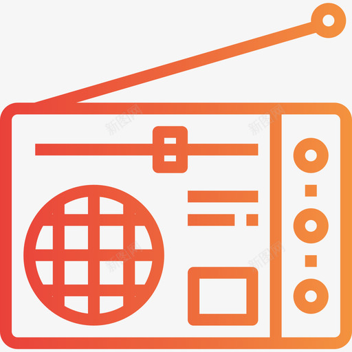收音机家庭10坡度图标svg_新图网 https://ixintu.com 坡度 家庭10 收音机