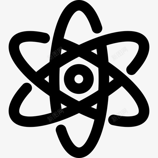 Atom医学44岁直系图标svg_新图网 https://ixintu.com Atom 医学44岁 直系