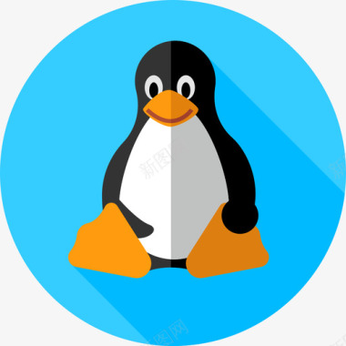 Linux浏览器3平面图标图标