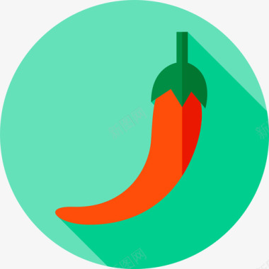 辣椒水果蔬菜2平淡图标图标