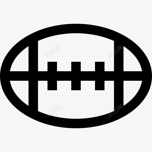 美式足球运动16直线型图标svg_新图网 https://ixintu.com 直线型 美式足球 运动16