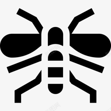 黄蜂昆虫16填充图标图标