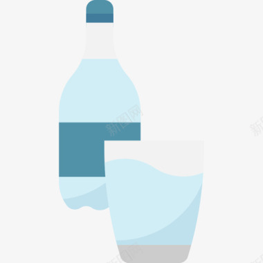 水玻璃饮料7平板图标图标