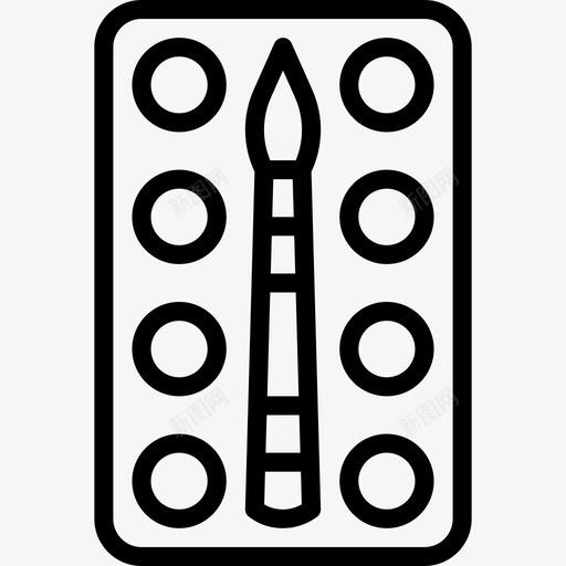 水彩画艺术4线性图标svg_新图网 https://ixintu.com 水彩画 线性 艺术4