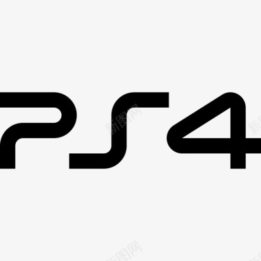 Ps4视频游戏徽标6填充图标图标