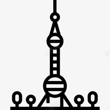东方明珠塔中国17直系图标图标