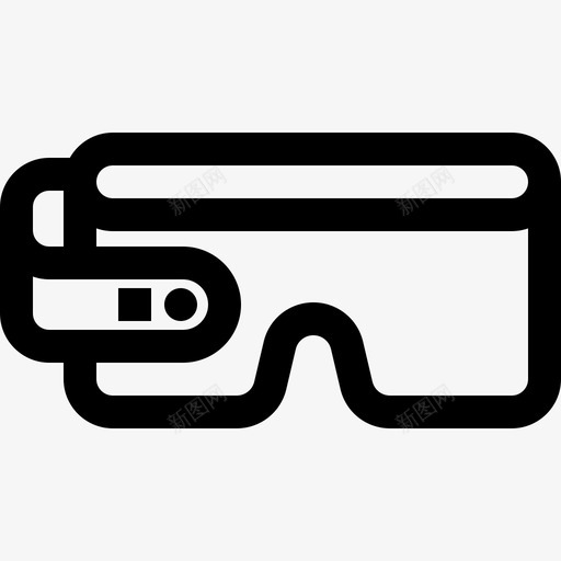 智能眼镜技术36线性图标svg_新图网 https://ixintu.com 技术36 智能眼镜 线性
