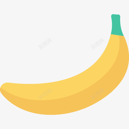 香蕉食品59扁平图标svg_新图网 https://ixintu.com 扁平 食品59 香蕉