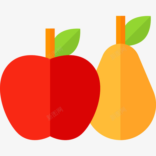 水果活跃的生活方式平坦图标svg_新图网 https://ixintu.com 平坦 水果 活跃的生活方式