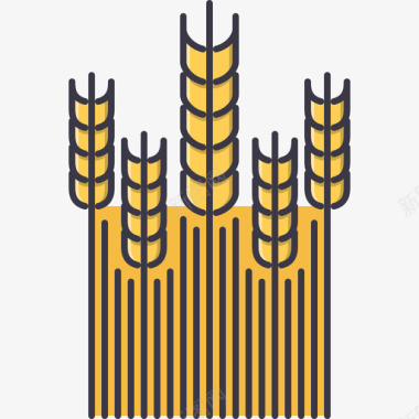 小麦花园5彩色图标图标