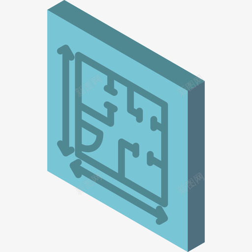 蓝图房地产58号平面图图标svg_新图网 https://ixintu.com 平面图 房地产58号 蓝图