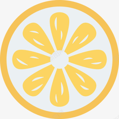 柠檬水果和蔬菜8平的图标图标