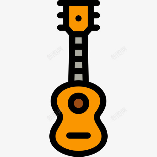 吉他夏18线性颜色图标svg_新图网 https://ixintu.com 吉他 夏18 线性颜色
