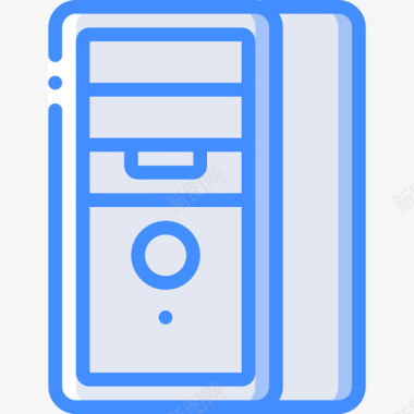 桌面pc组件4蓝色图标图标