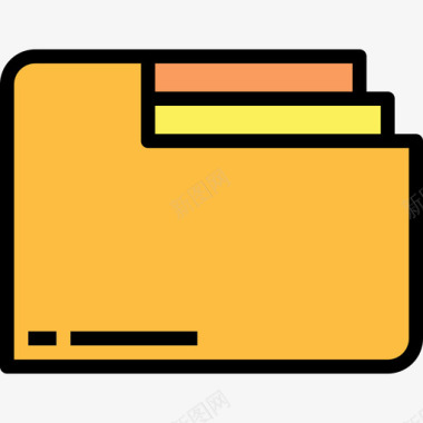 文件夹office69线型颜色图标图标