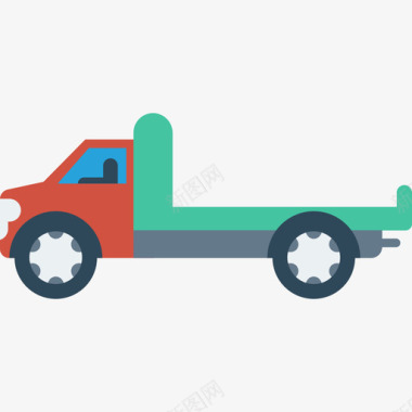 卡车运输42扁平图标图标