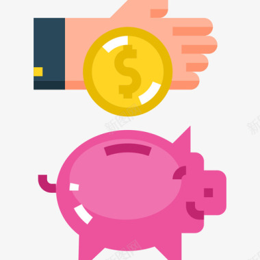 小猪银行商业和金融56平图标图标