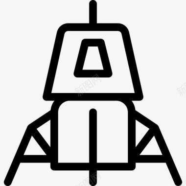35号太空船直线型图标图标