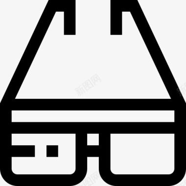 Ar眼镜运动和游戏直线型图标图标