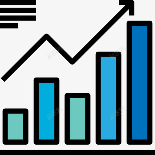 图表商业图表和图表2线颜色图标svg_新图网 https://ixintu.com 商业图表和图表2 图表 线颜色