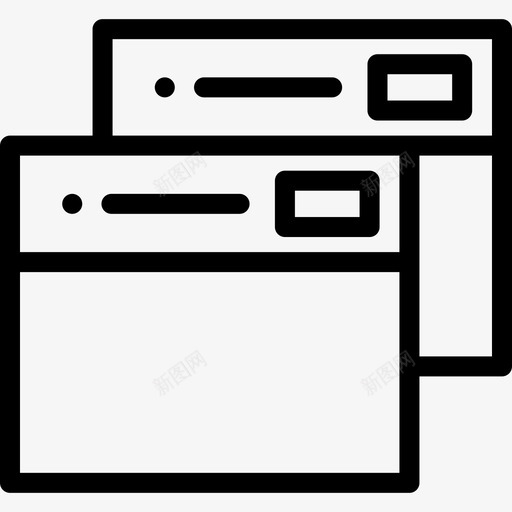 浏览器ui界面11线性图标svg_新图网 https://ixintu.com ui界面11 浏览器 线性