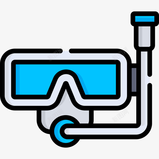 潜水器夏季销售3线性颜色图标svg_新图网 https://ixintu.com 夏季销售3 潜水器 线性颜色
