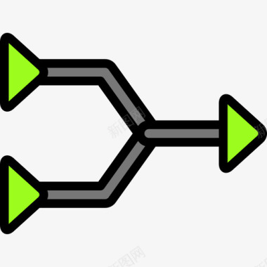 交点箭头47线颜色图标图标