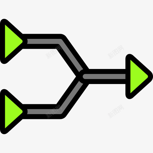 交点箭头47线颜色图标svg_新图网 https://ixintu.com 交点 箭头47 线颜色