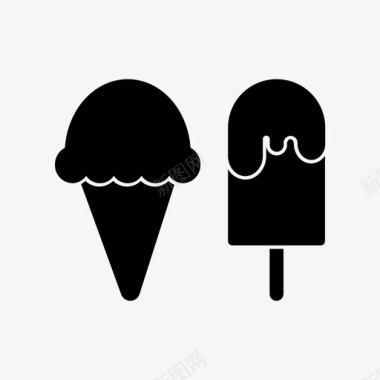 冰激凌冷饮甜点图标图标