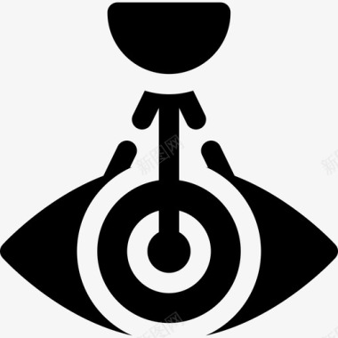 眼睛扫描未来主义2填充图标图标