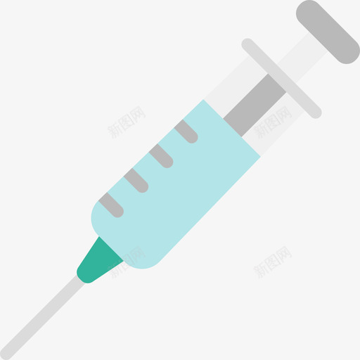 注射器医用100扁平图标svg_新图网 https://ixintu.com 医用100 扁平 注射器