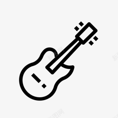 贝司吉他乐器图标图标
