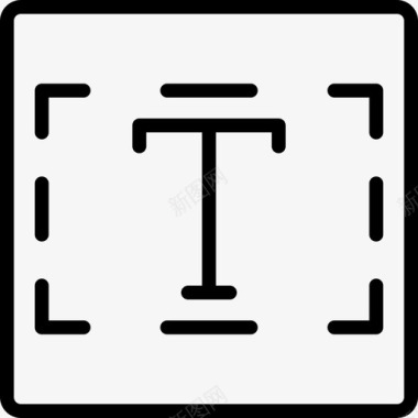 文本桌面出版4线性图标图标
