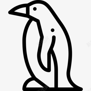 企鹅海洋生物23直系图标图标