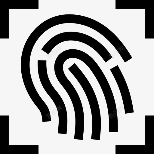 指纹生物识别扫描图标svg_新图网 https://ixintu.com 安全 扫描 扫描仪 指纹 生物识别 网络安全概述