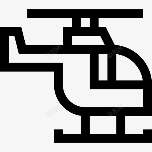 直升机面试3直线型图标svg_新图网 https://ixintu.com 直升机 直线型 面试3