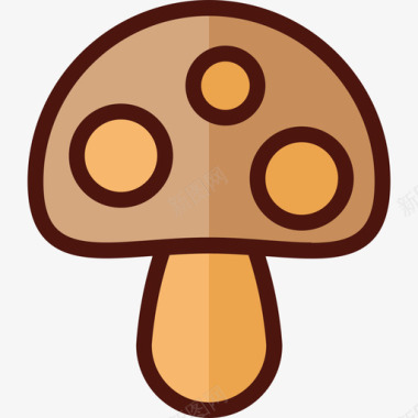 蘑菇弹簧34线形颜色图标图标